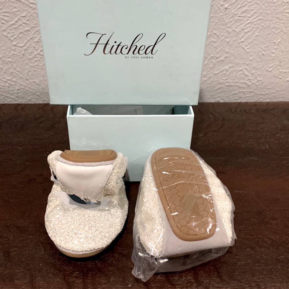 Yosi Samra Hitched wedding ballet flats. Brand new in box